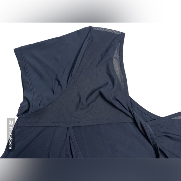 Black Criss-Cross Mesh Short Sleeve T Medium ZYIA NWT 2147 - Picture 9 of 12